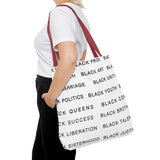 BLACK MAGIC - BLACK LETTERS TOTE BAG