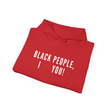 BLACKITY BLACK - WHITE UNISEX HOODIE