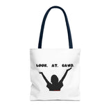 LOOK AT GAWD WHITE TOTE BAG