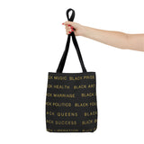 BLACK MAGIC - BLACK GOLD TOTE BAG