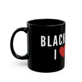 BLACKITY BLACK - WHITE CERAMIC MUG - BLACK 11OZ