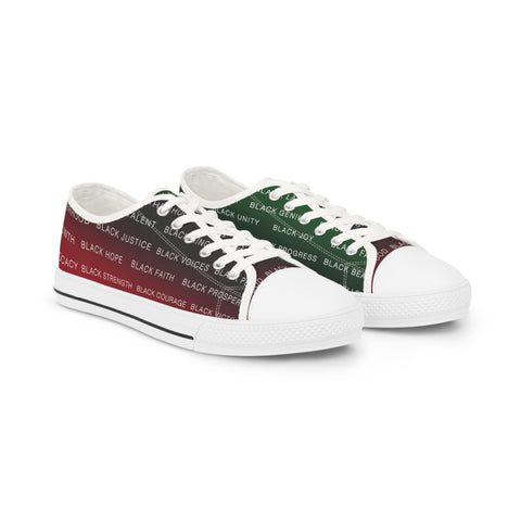 Empowering Men's Low Top Sneakers – Celebrate Black Culture