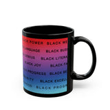 BLACK MAGIC RAINBOW BLACK CERAMIC BLACK MUG 150Z