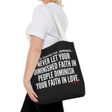 DIMINISHED FAITH TOTE BAG
