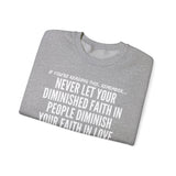 DIMINISHED FAITH UNISEX SWEATSHIRT