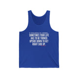 UPSIDE DOWN UNISEX TANK TOP