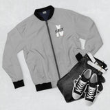 V EAUX IV - WHITE W/ BLACK EAUX AOP MEN'S BOMBER JACKET