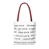 BLACK MAGIC - BLACK LETTERS TOTE BAG