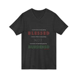 BLACK WOMAN RBG UNISEX V-NECK T-SHIRTS