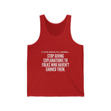 EXPLANATION UNISEX TANK TOP