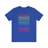 BIIIIIITCH RAINBOW UNISEX SHORT SLEEVE T SHIRTS