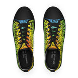 EAUX BLACK ON RAINBOW LOW-TOP SNEAKERS WHITE SOLE