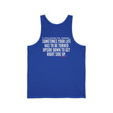UPSIDE DOWN RACER BACK TANK TOP