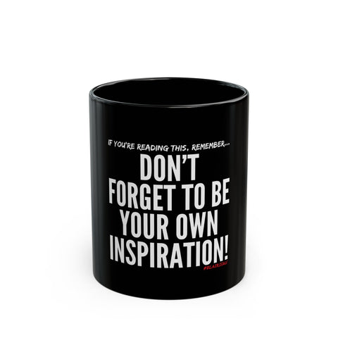 INSOIRATION CERAMIC MUG - BLACK 110Z, 15OZ