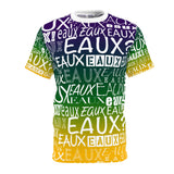 EAUX- WHITE ON MARDI GRAS AOP UNISEX SWEATSHIRT