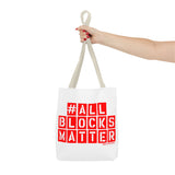 #AllBlocksMatter Tote Bag - Empowering AOP Design for Activism