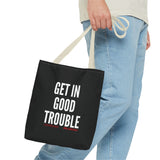 GET IN GOOD TROUBLE - WHITE TOTE BAG