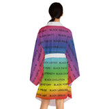 BLACK MAGIC RAINBOW BLACK  KIMONO
