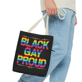 BLACK GAY PROUD TOTE BAG