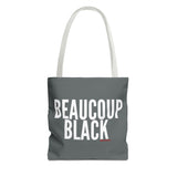 BEAUCOUP BLACK - WHITE TOTE BAG
