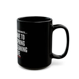 SPRING CLEANING CERAMIC MUG - BLACK 110Z, 150Z
