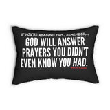 GOD WILL ANSWER LUMBAR PILLOW