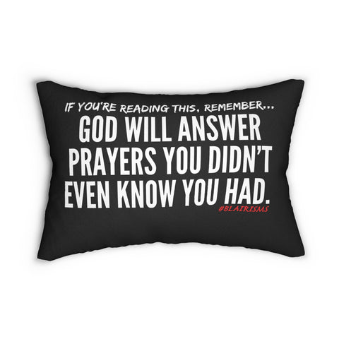 GOD WILL ANSWER LUMBAR PILLOW