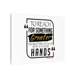 REACH FOR SOMETHING BLACK GOLD CANVAS ART