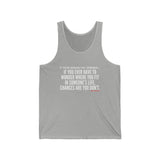 WHERE YOU FIT UNISEX TANK TOP