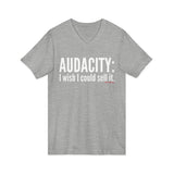Audacity_white UNISEX V-NECK T-SHIRT