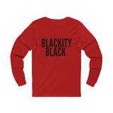 BLACKITY BLACK - BLACK UNISEX LONG SLEEVE T-SHIRT