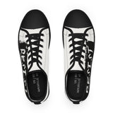 RESIST - BLACK LOW-TOP SNEAKERS - WHITE SOLE