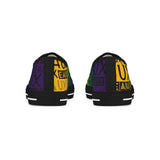 EAUX - BLACK ON MARDI GRAS  LOW-TOP SNEAKERS WHITE-SOLE