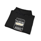 REACH FOR SOMETHING WHITE GOLD UNISEX HOODIE