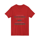 BLACK WOMAN RAINBOW UNISEX V-NECK T-SHIRT