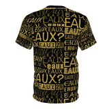 EAUX - GOLD AOP UNISEX T-SHIRT