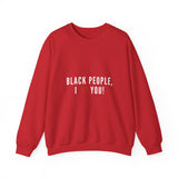 BLACKITY BLACK - WHITE UNISEX SWEAT SHIRT