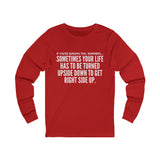 UPSIDE DOWN UNISEX LONG SLEEVE T SHIRTS