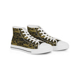 EAUX - GOLD HI-TOP SNEAKERS - WHITE SOLE