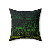 EAUX- MARDI GRAS THROW PILLOW