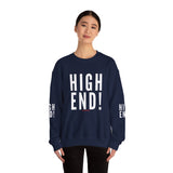 HIGH END WHITE UNISEX SWEATSHIRT
