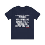 HELP THEM PACK UNISEX SHORT SLEEVE T-SHIRT