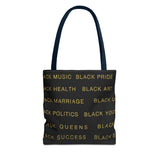 BLACK MAGIC - BLACK GOLD TOTE BAG
