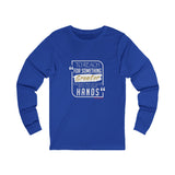 REACH FOR SOMETHING WHITE GOLD UNISEX LONG SLEEVE T-SHIRTS