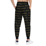 BLACK MAGIC - BLACK GOLD ATHLETIC JOGGERS