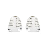 BLACK MAGIC - BLACK LETTERS KOW-TOP SNEAKERS WHITE SOLE