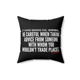 TRADING PLACES THROW PILLOW
