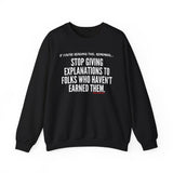 EXPLANATION UNISEX SWEATSHIRT