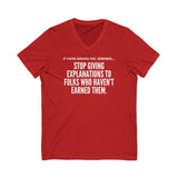 EXPLANATION UNISEX V-SHIRT T-SHIRTS