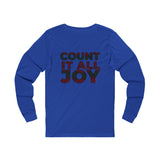 COUNT IT ALL JOY-RBG UNISEX LONG SLEEVE T-SHIRTS